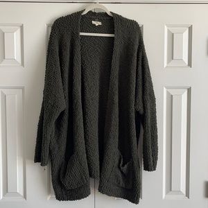 Forest green cardigan